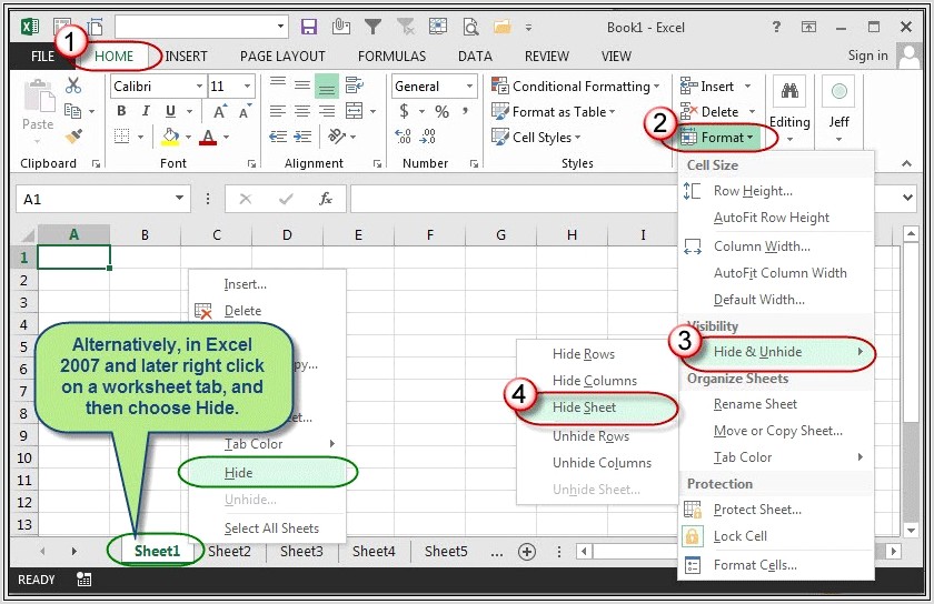 Microsoft Excel Worksheet Tabs Disappeared