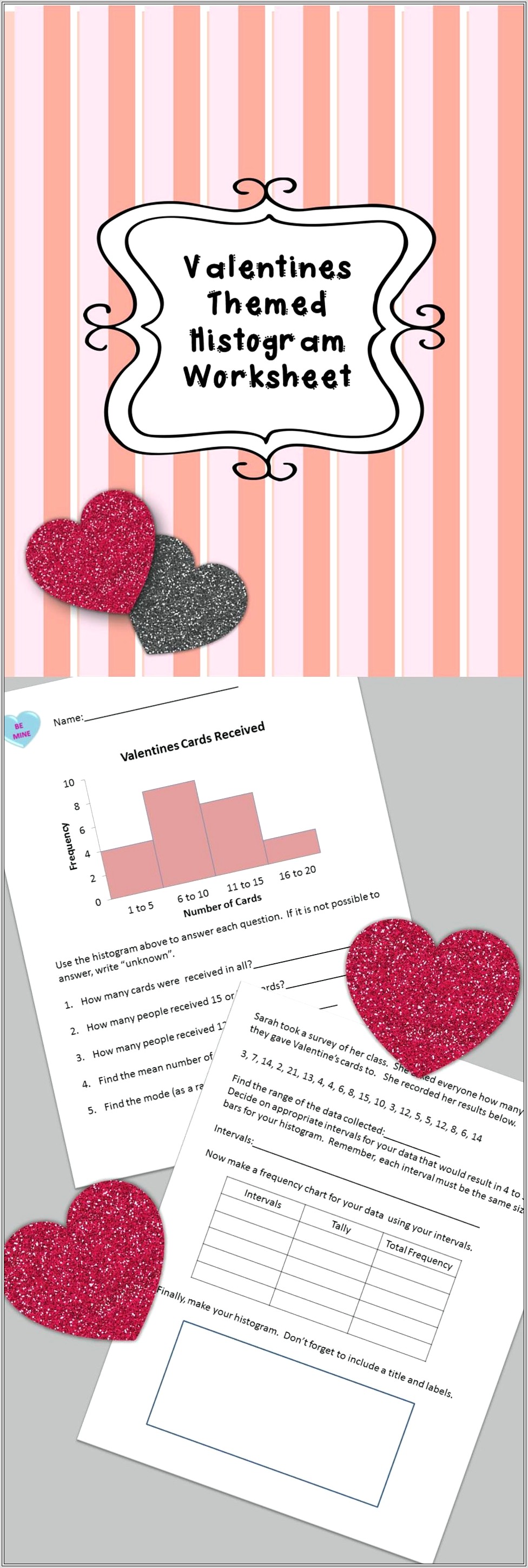 Middle School Histogram Worksheet