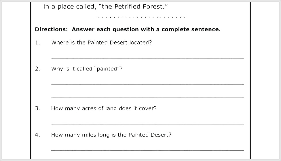 Middle School Idiom Worksheet