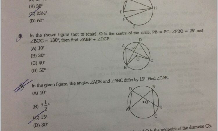 Middle School Math Worksheet