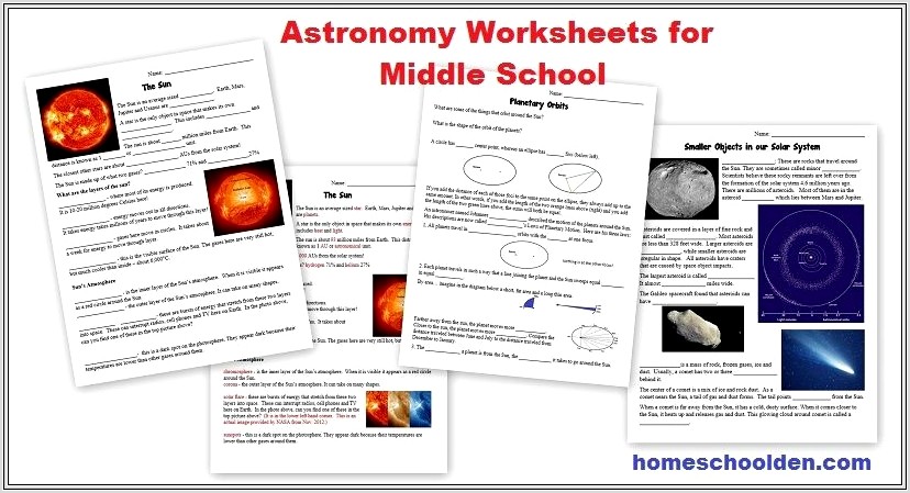 Middle School Worksheets For Science
