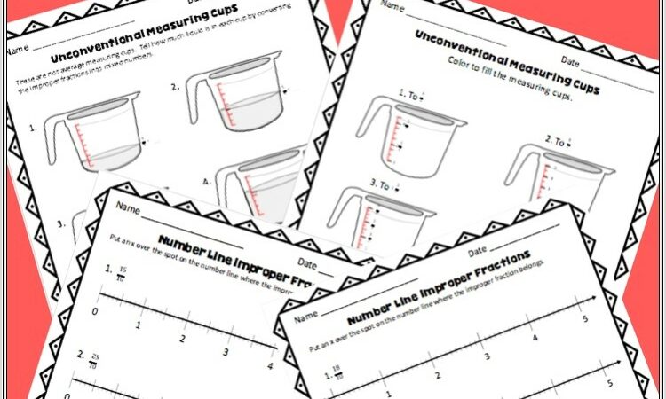 Mixed Numbers Worksheets 4th Grade