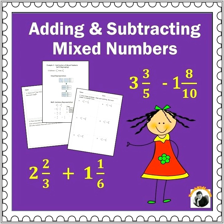 Mixed Numbers Worksheets Grade 5