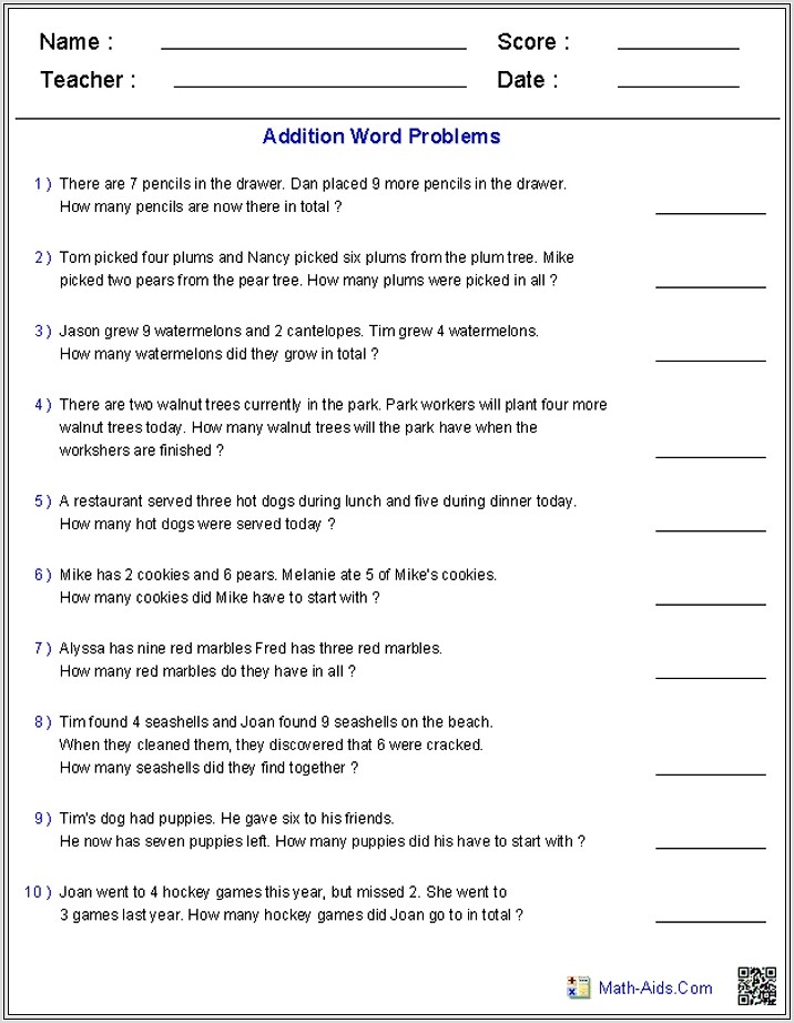 Money Math Word Problems Worksheets 5th Grade