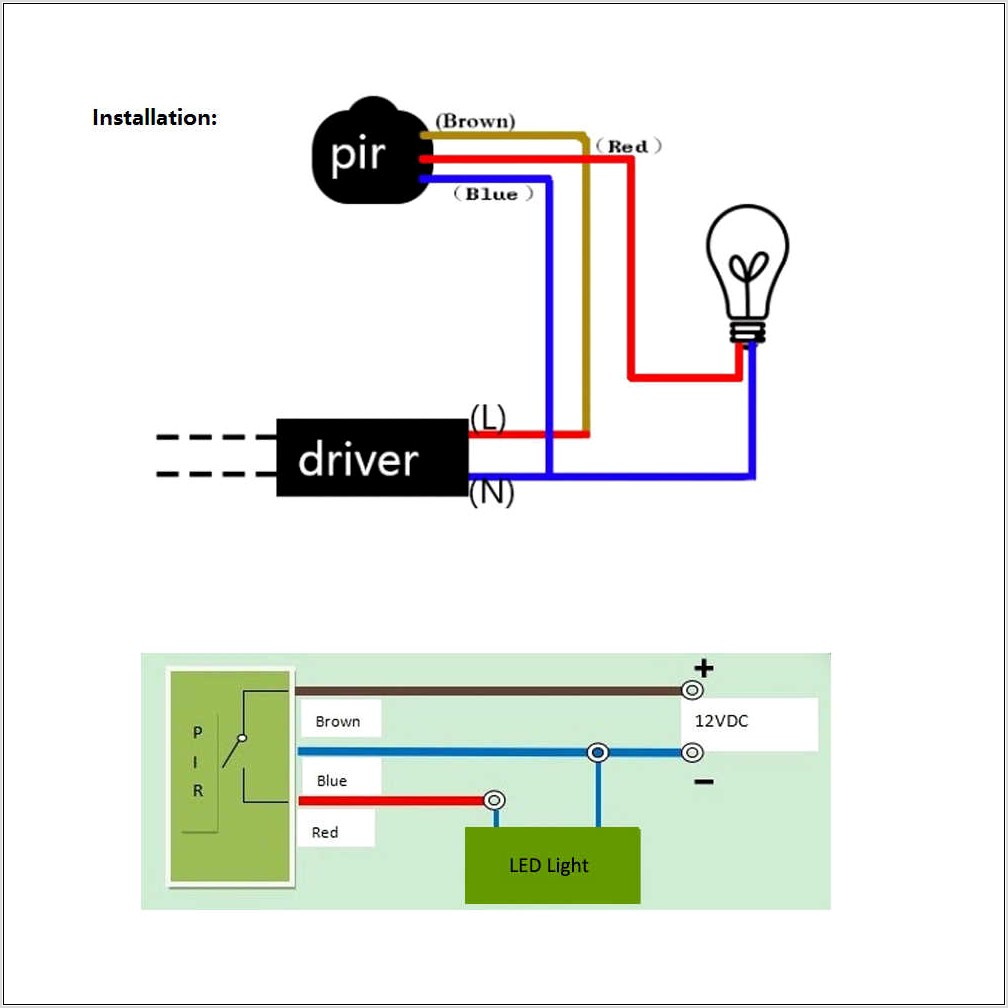 Motion Sensor Light Switch Circuit Diagram