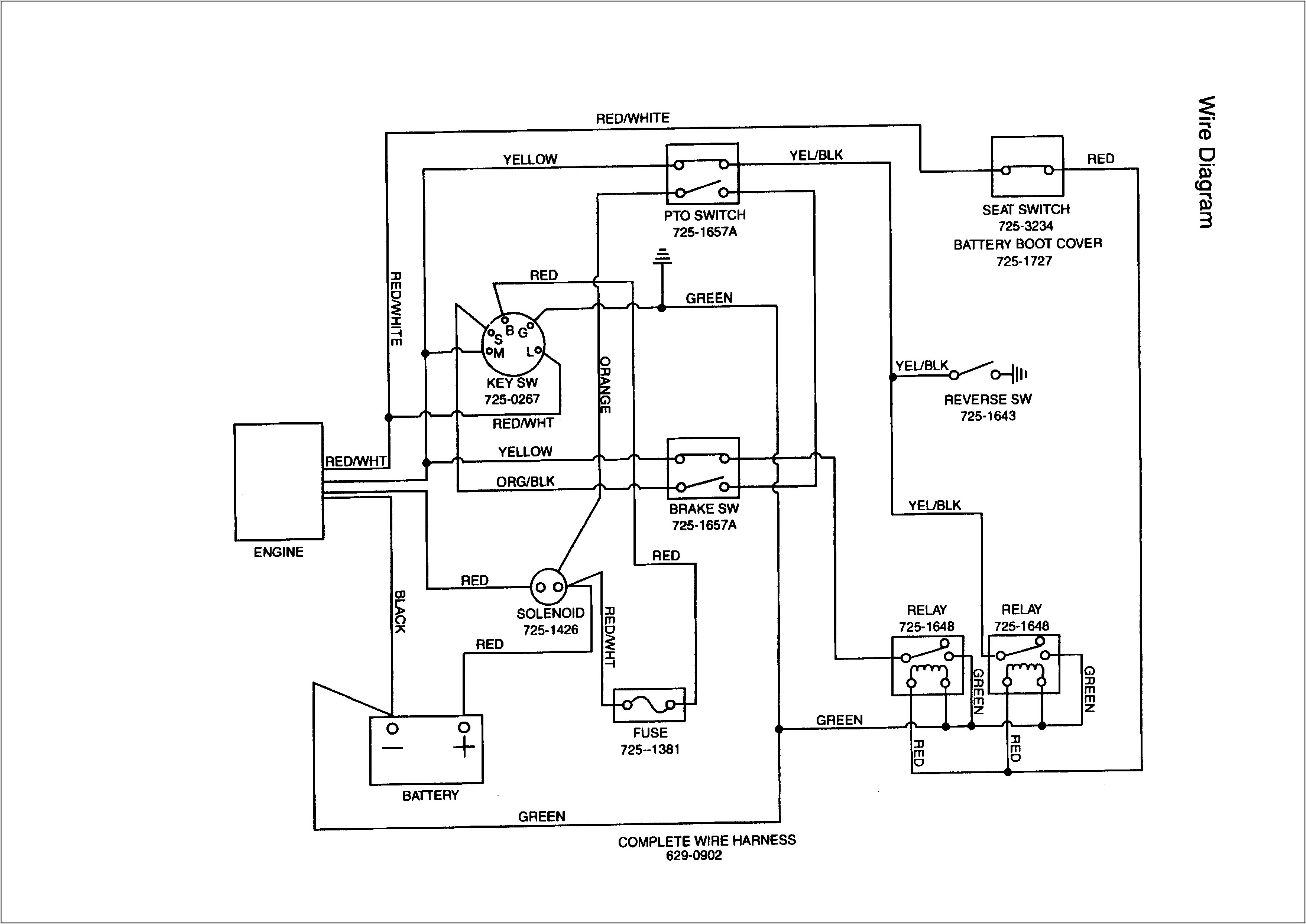 Mtd Lawn Tractor Wiring Diagram