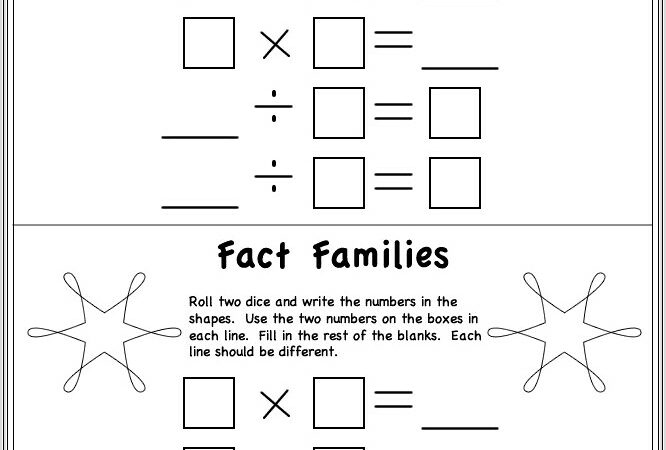 Multiplication Division Inverse Worksheet