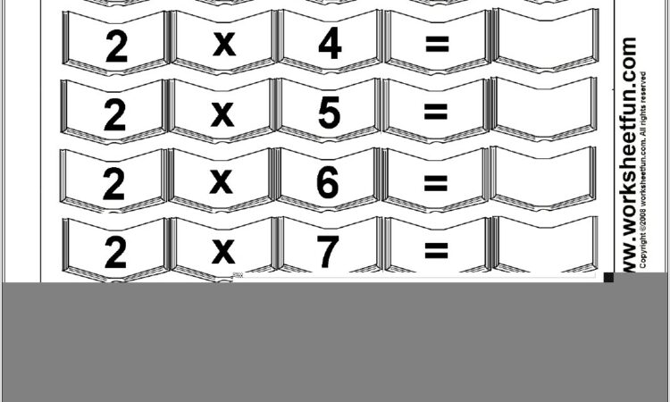 Multiplication Times Tables Worksheets