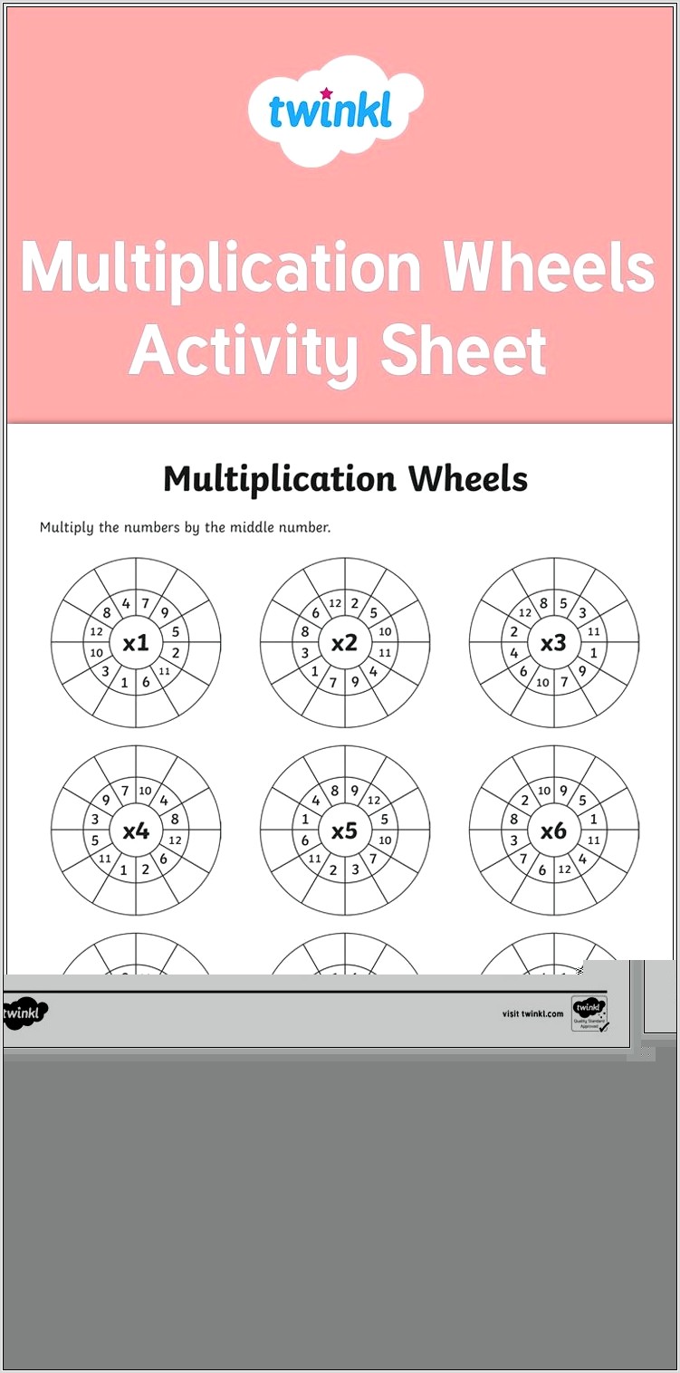 Multiplication Worksheet 1 To 12