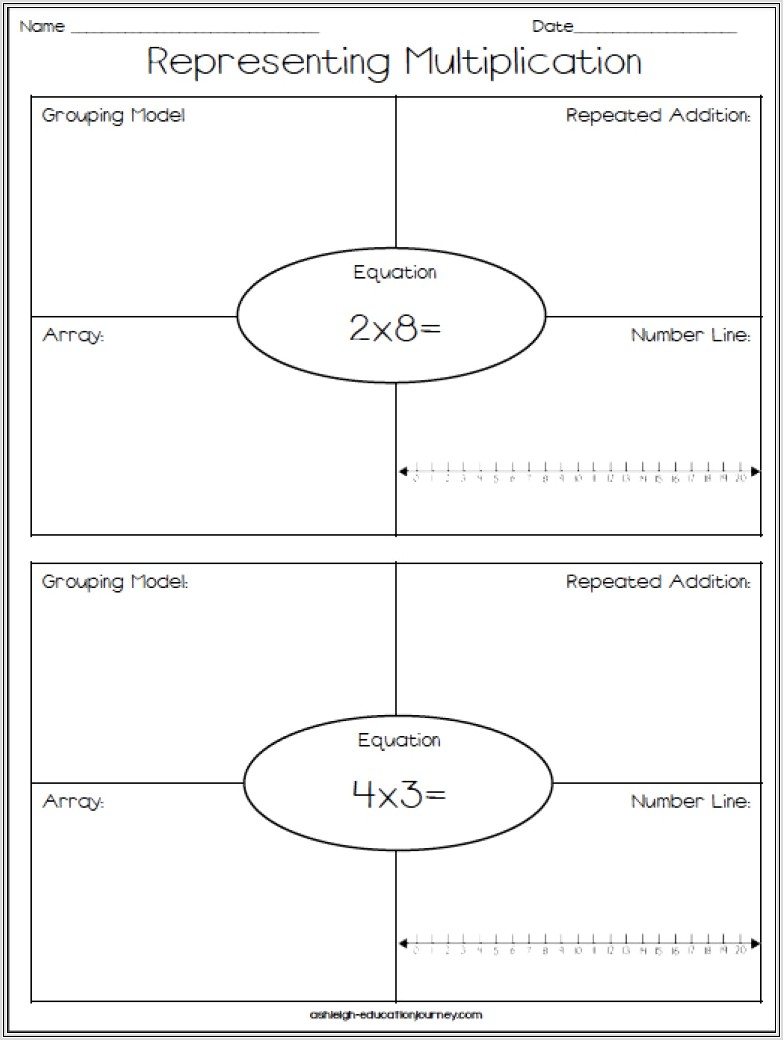 Multiplication Worksheet Repeated Addition