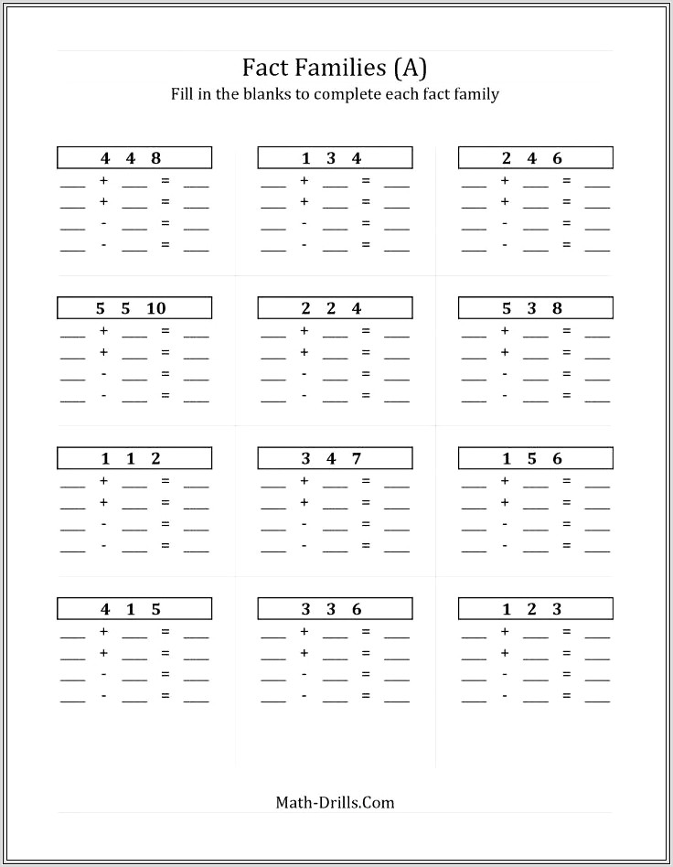 Multiplication Worksheet With Columns