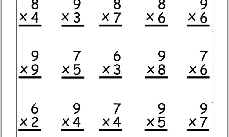 Multiplication Worksheets 2 And 3