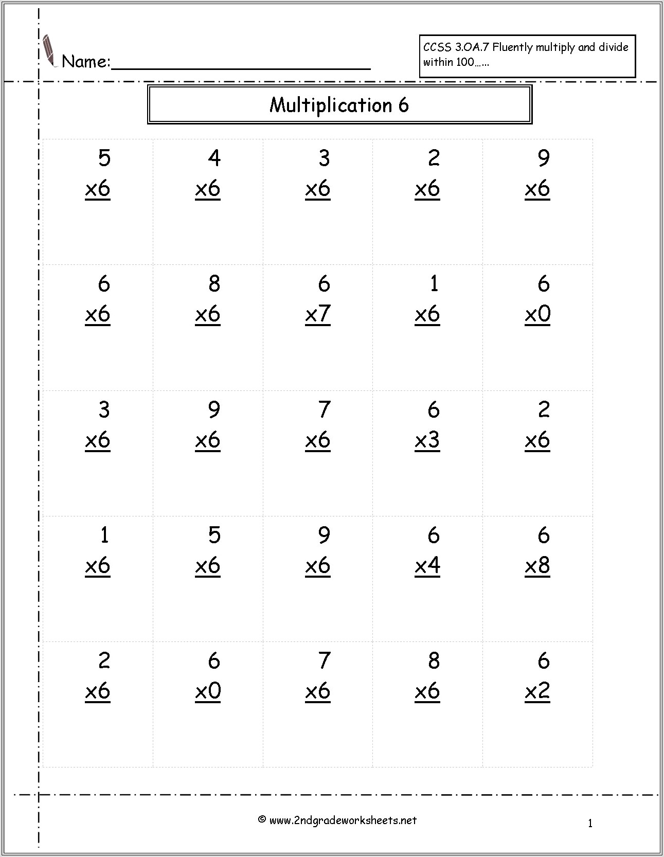 Multiplication Worksheets Educationcom