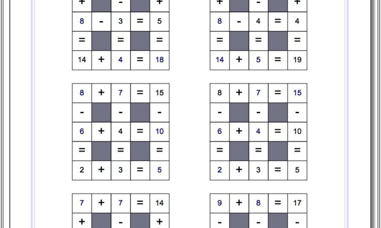 Multiplication Worksheets Missing Numbers