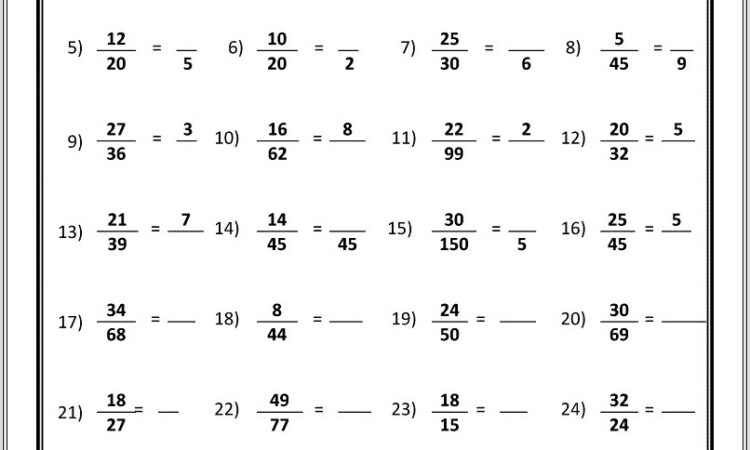 Multiplying Fractions With Whole Numbers Worksheet