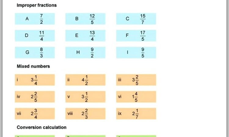 Multiplying Mixed Numbers Worksheet And Answers