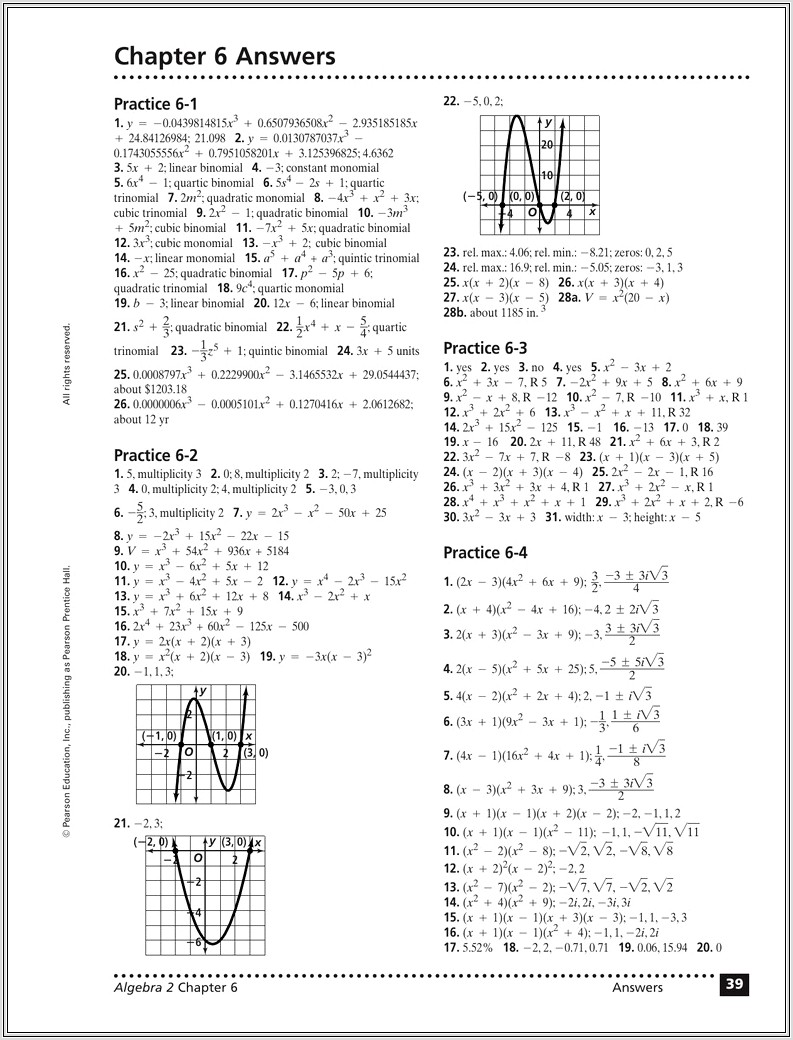 Multiplying Polynomials Worksheet Lesson 6 2