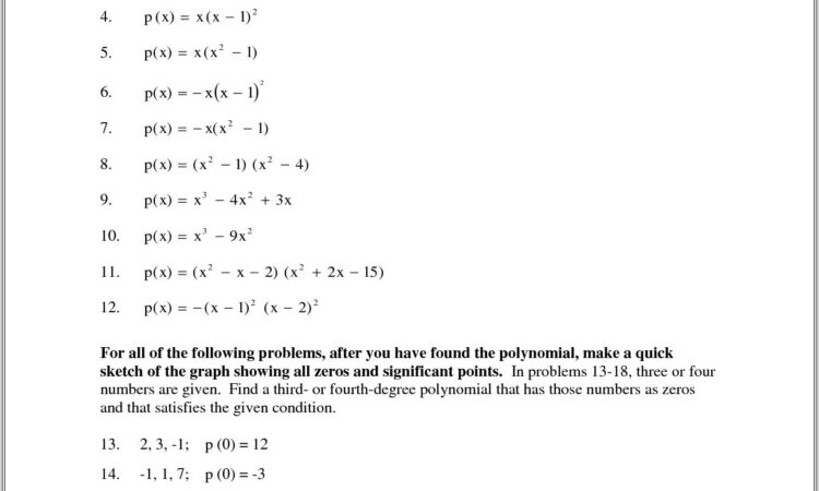 Multiplying Polynomials Worksheet With Answers