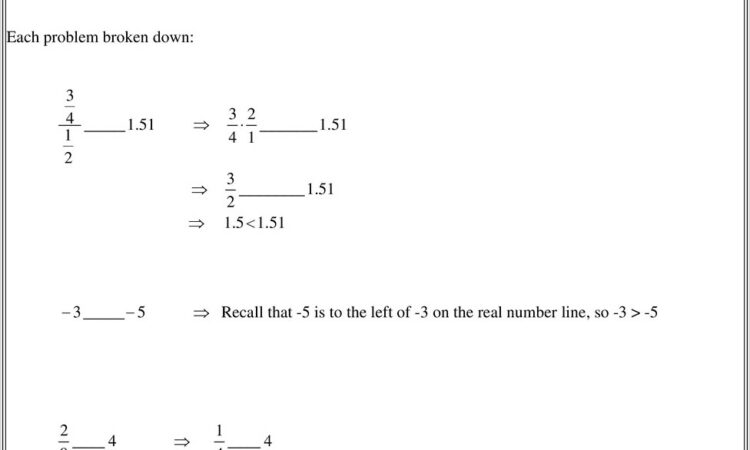 Multiplying Rational Numbers Worksheet Answers