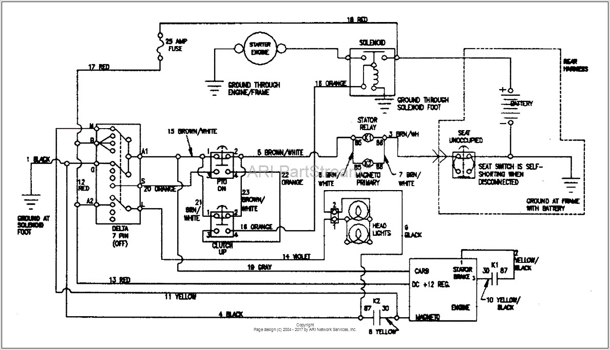 Murray Lawn Tractor Wiring Diagram
