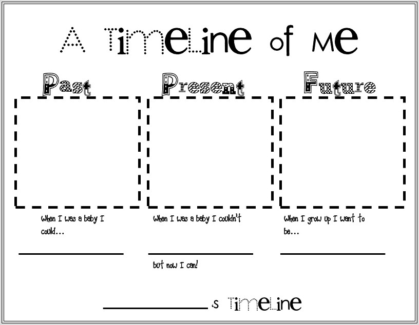 My Personal Timeline Worksheet