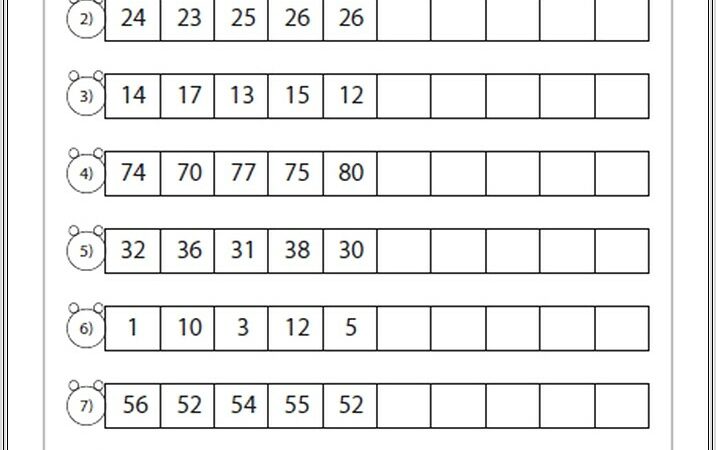 Nightmare Number Patterns Worksheet