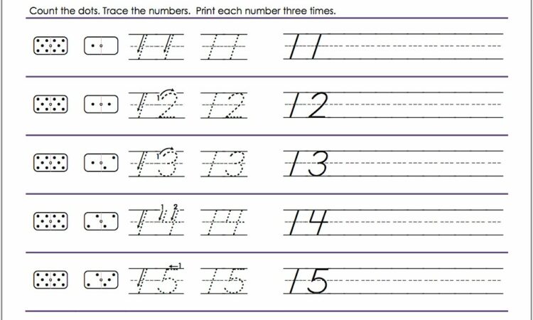 Number 11 Tracing Worksheets For Preschoolers