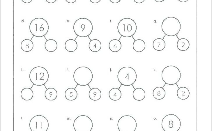 Number Bonds Addition And Subtraction Worksheet