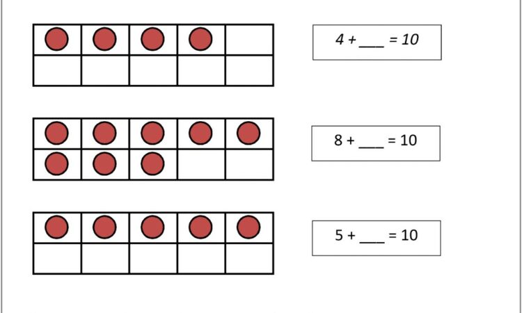 Number Bonds To 10 Worksheet Homework