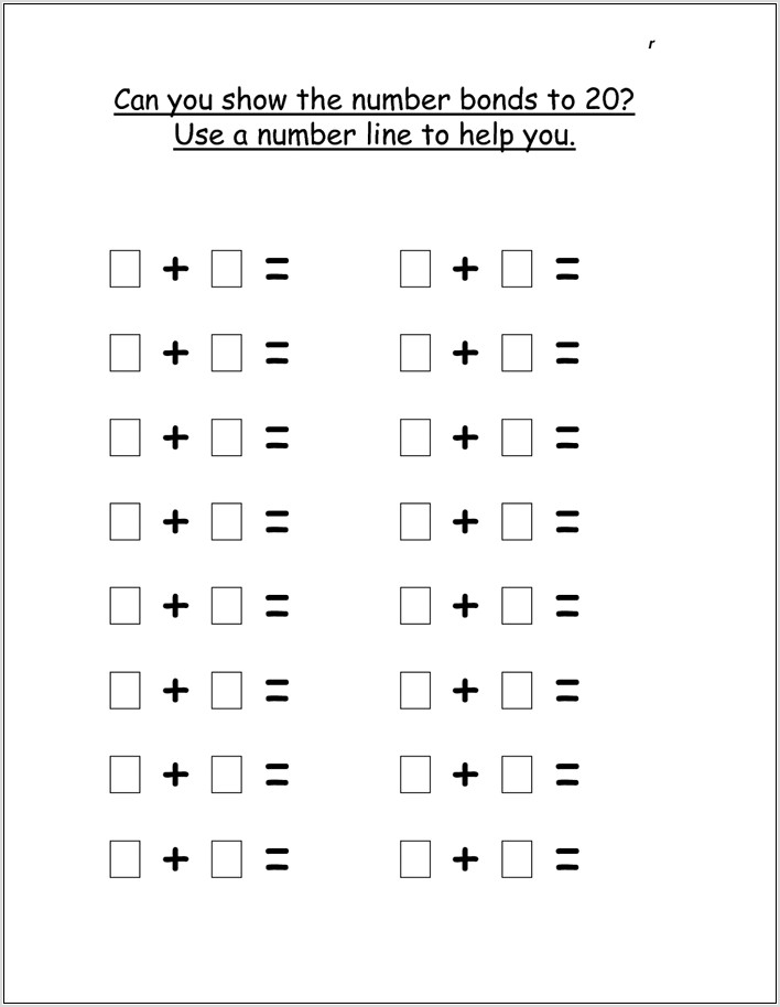 Number Bonds Colouring Worksheet Worksheet Restiumani Resume 