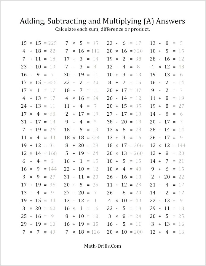 Number Bonds Within 20 Worksheet