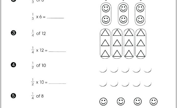 Number Bonds Worksheets Fractions