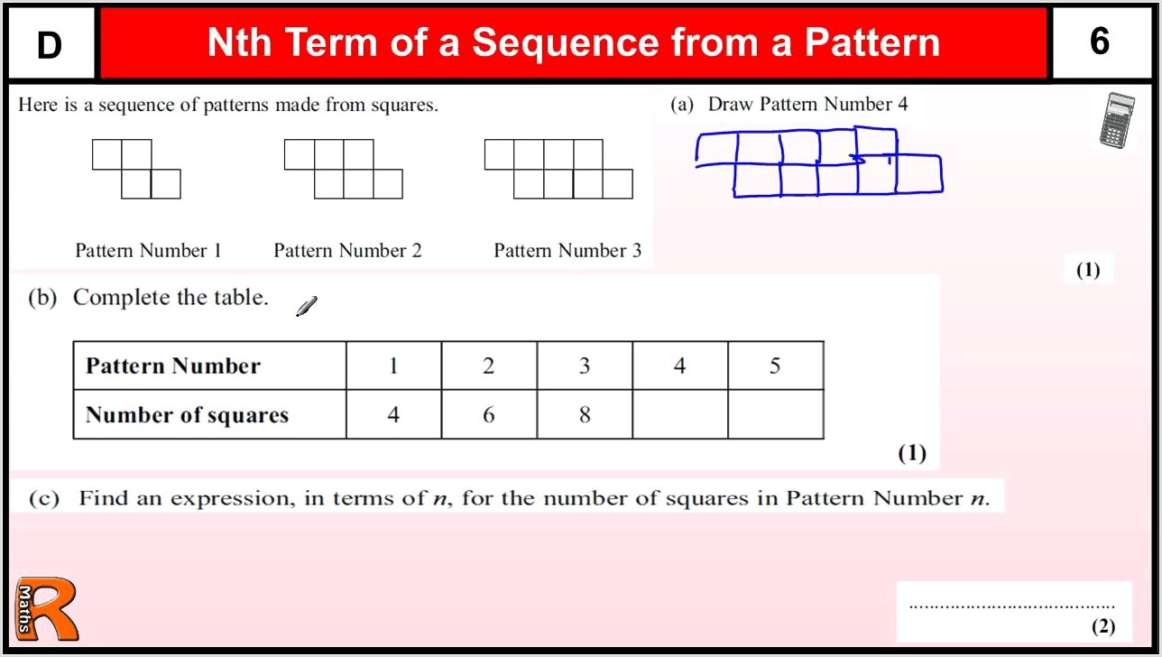 Number Patterns Sequences Worksheets