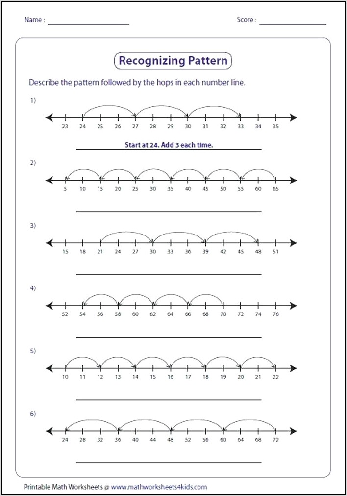 Number Patterns Worksheet Ks1
