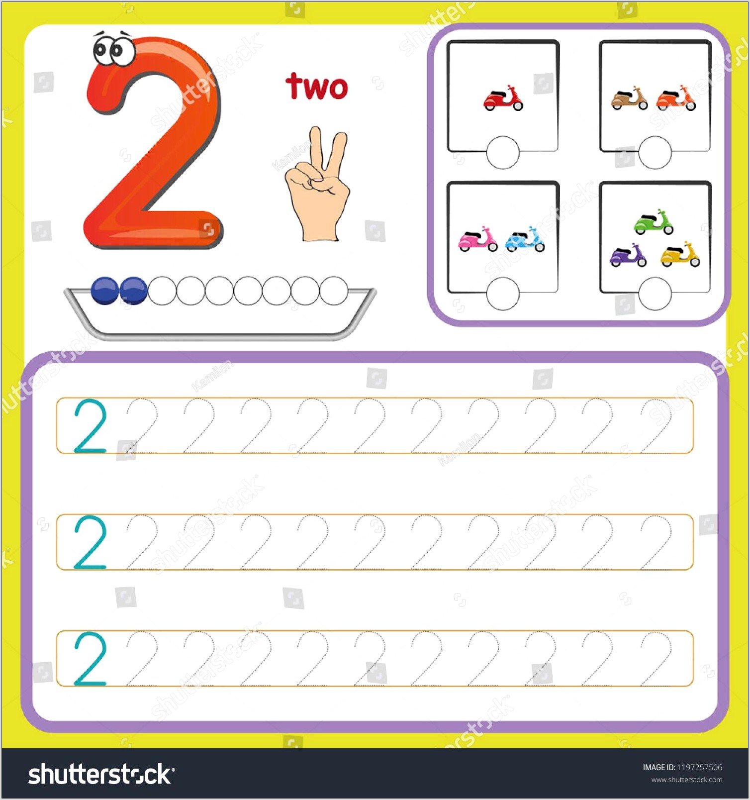 Number Tracing And Writing Worksheet
