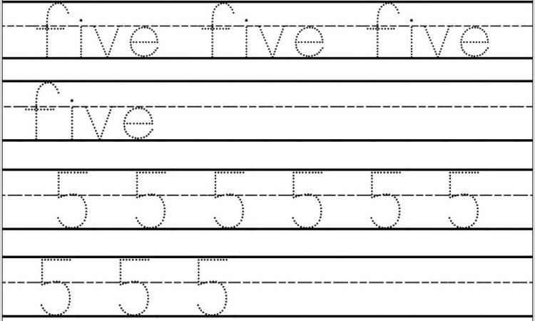 Number Tracing Worksheet 1 50