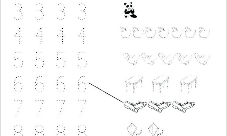 Number Tracing Worksheets 1 10 Pdf