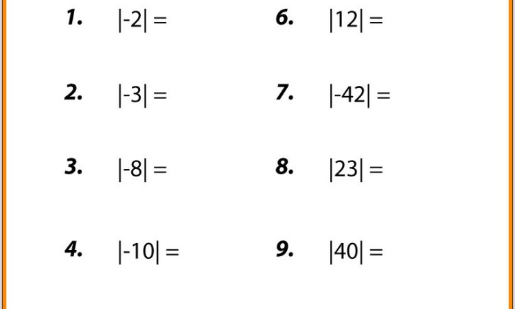 Numbers Worksheets Grade 8