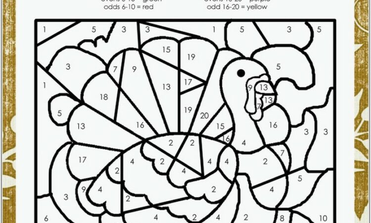 Odd Even Number Coloring Worksheet