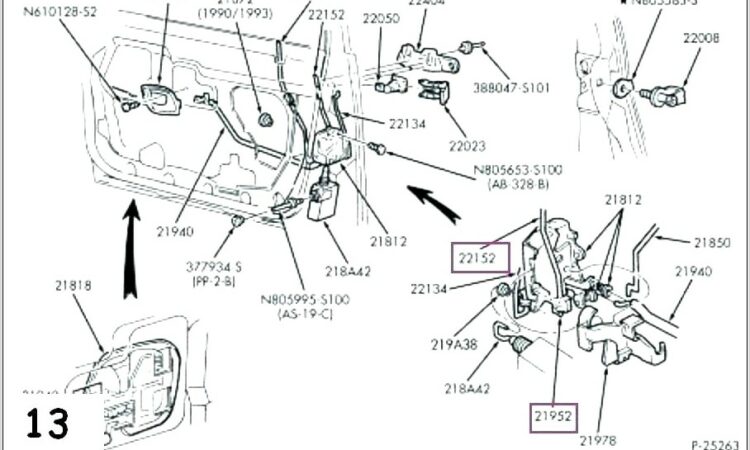 Old Mortise Lock Diagram