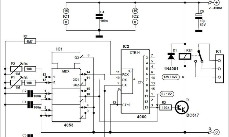 On Off Timer Circuit Diagram