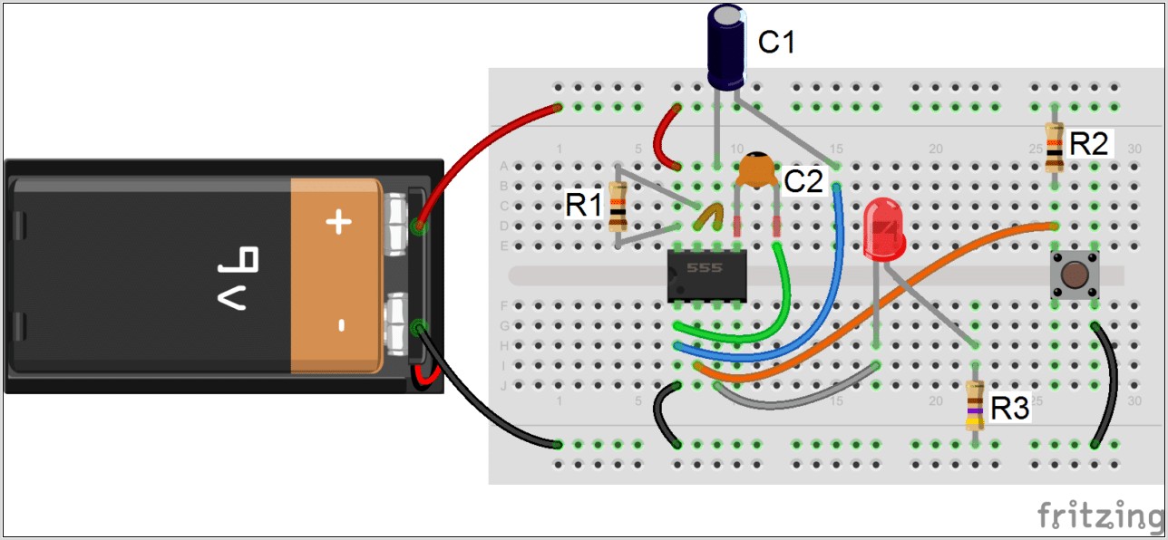 On Off Timer Circuit Diagram Using 555