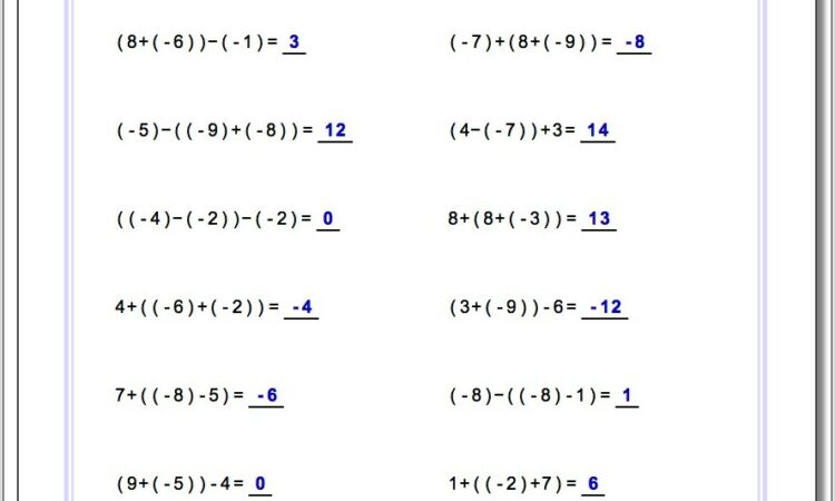 Order Of Operations Holiday Worksheets