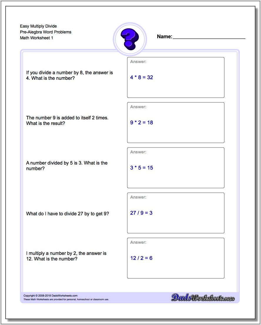Order Of Operations Story Problems Worksheet