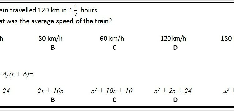 Order Of Operations Worksheet Multiple Choice