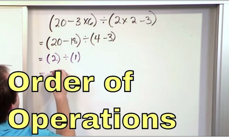 Order Of Operations Worksheet Super Teacher