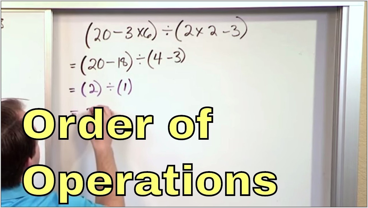 Order Of Operations Worksheet Super Teacher
