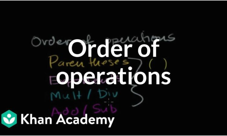 Order Of Operations Worksheet With Fraction Bar