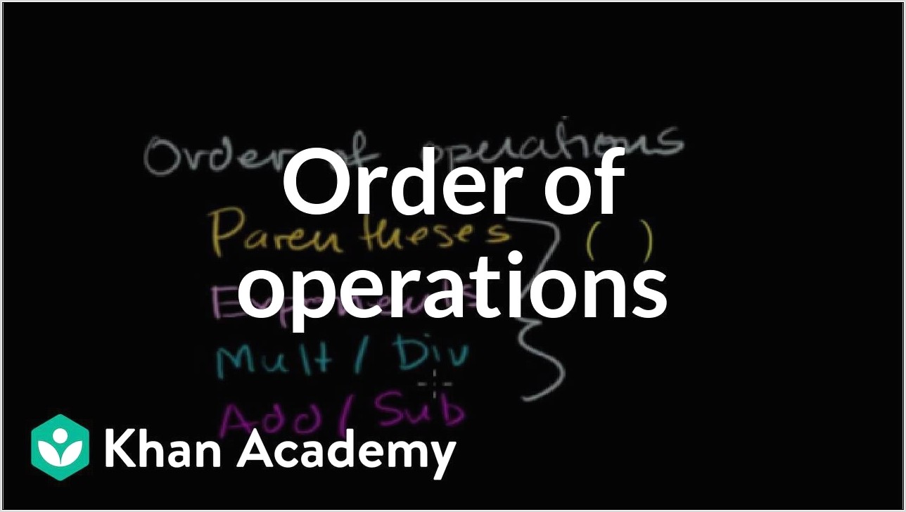 Order Of Operations Worksheet With Fraction Bar