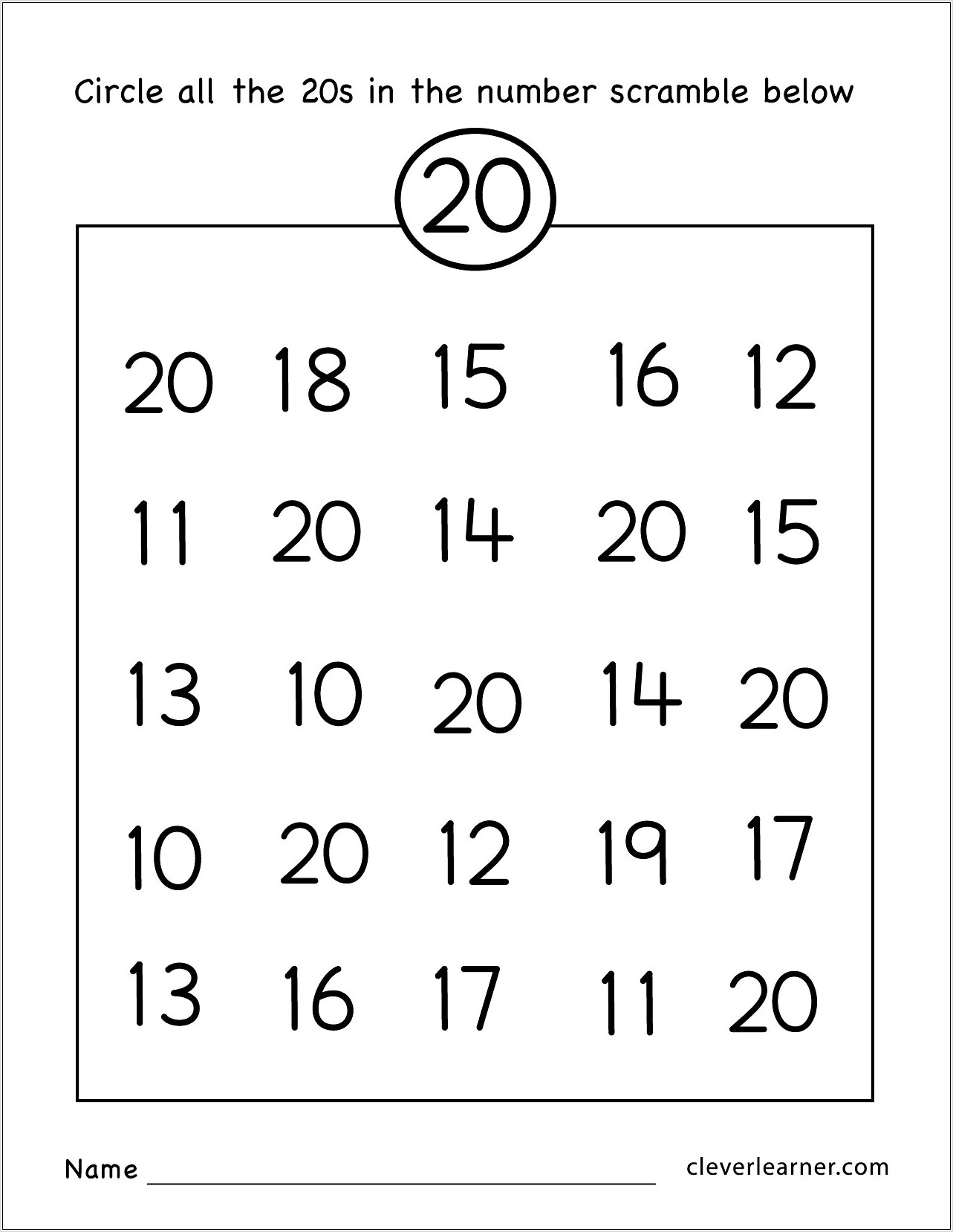 Ordering Numbers Worksheet Cut And Stick